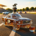 Mustang Whiskey Láhev