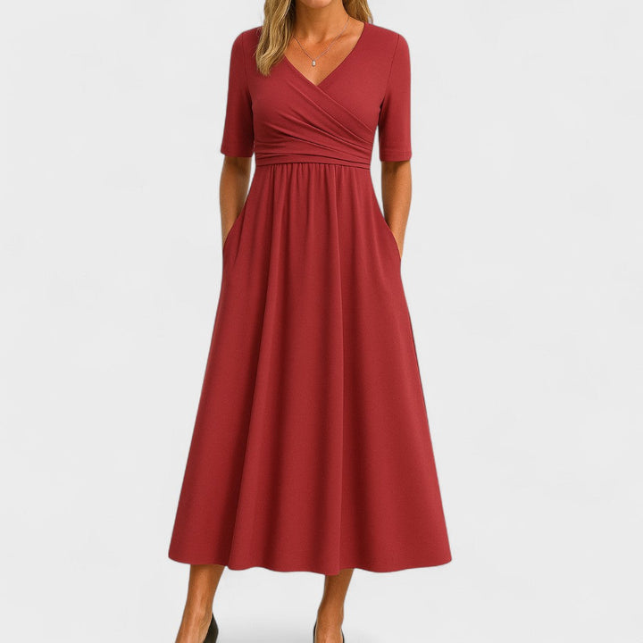Brygida – Elegantní Midi Šaty