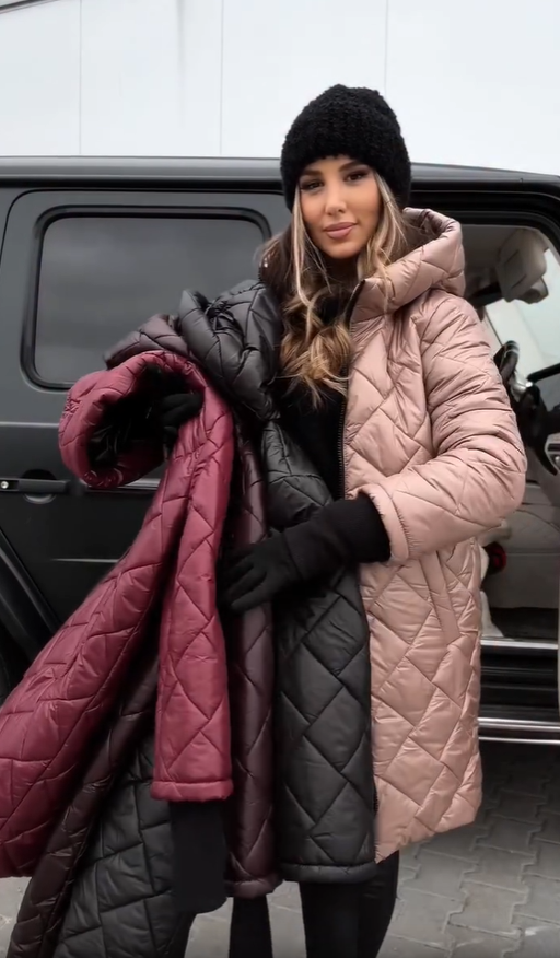 Anna | Elegantní prošívaná zimní bunda s teplou kapucí