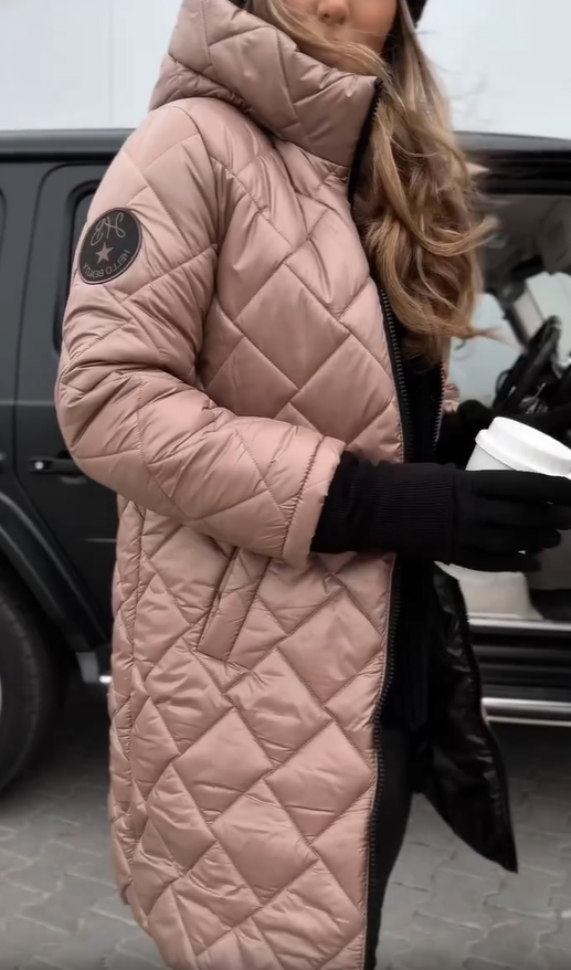 Anna | Elegantní prošívaná zimní bunda s teplou kapucí