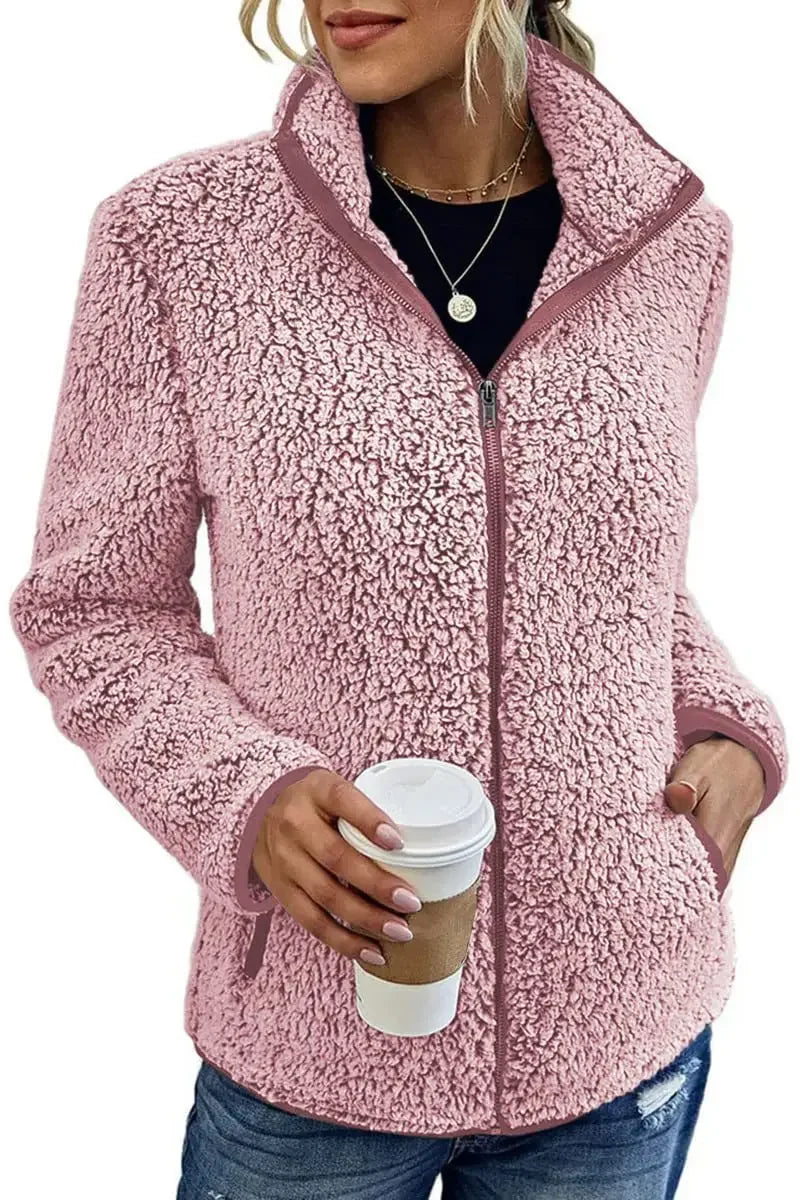 Vilibalda | Elegantní casual fleece bunda