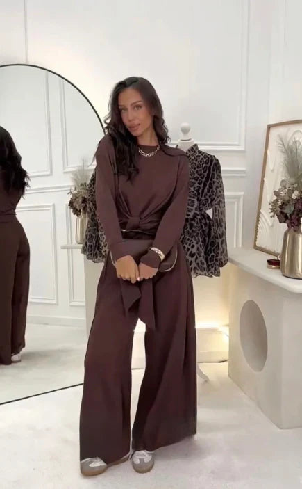 Sofía - Elegantní set s vázáním v pase