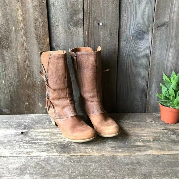 Alma | Vintage boty po polovinu lýtek
