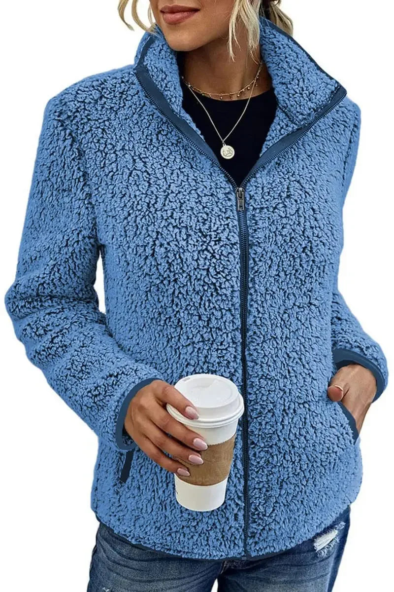 Vilibalda | Elegantní casual fleece bunda
