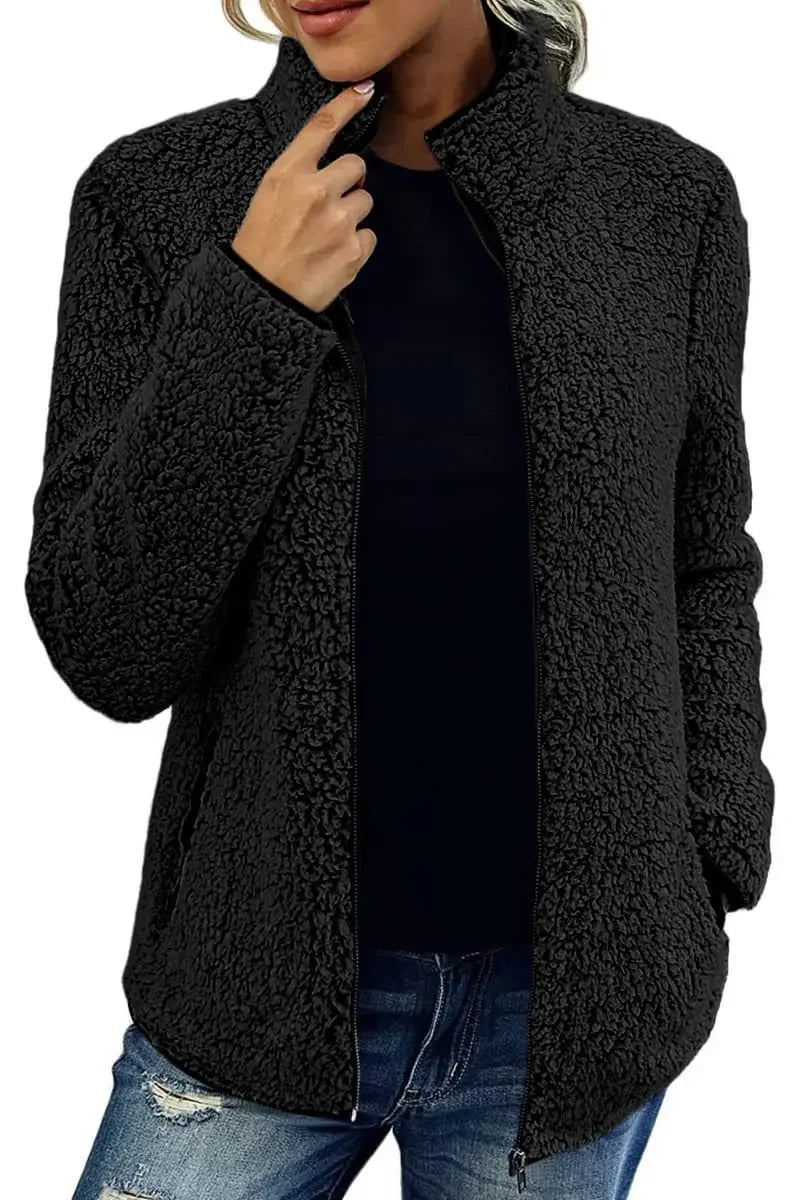 Vilibalda | Elegantní casual fleece bunda