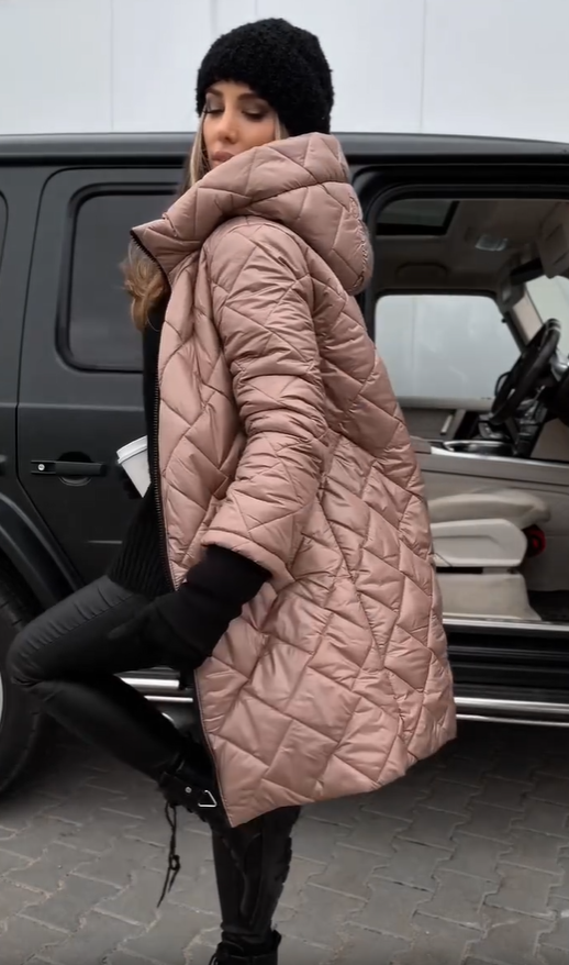 Anna | Elegantní prošívaná zimní bunda s teplou kapucí