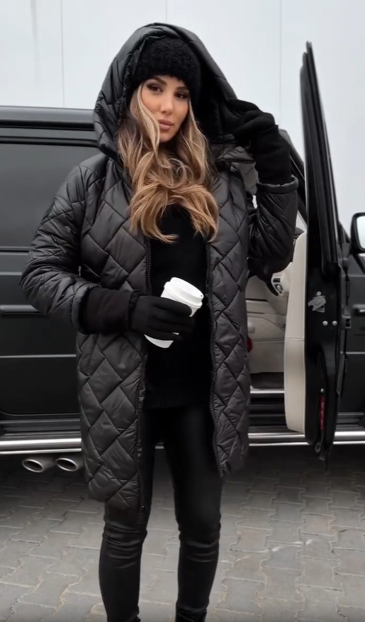 Anna | Elegantní prošívaná zimní bunda s teplou kapucí