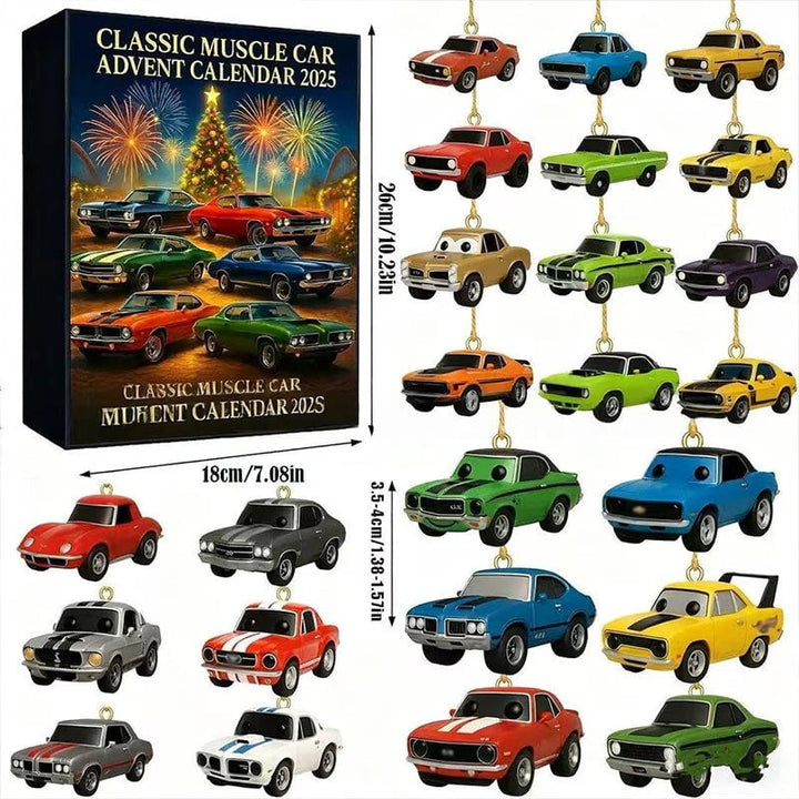 Adventní kalendář klasických automobilů typu Muscle Car 2025