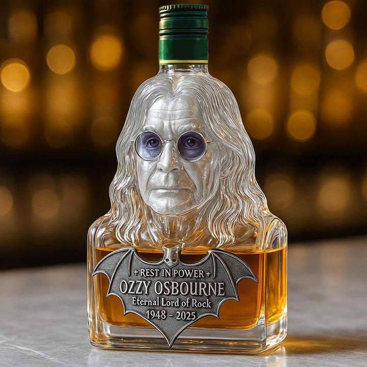 Zvěčněné ve skle — láhev whisky na počest Ozzyho Osbournea