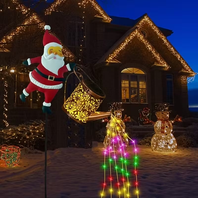 Solární vánoční lampy do váz, dekorativní lampy do zahrady a na trávník