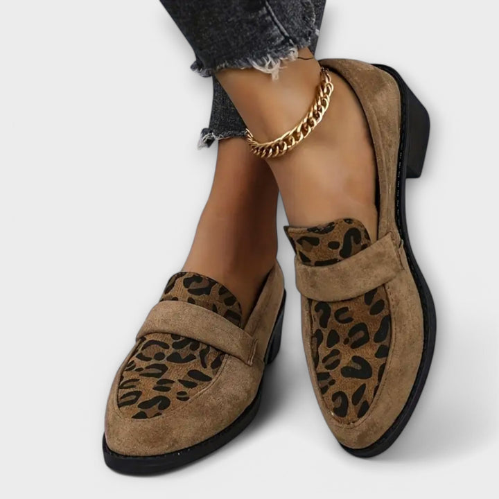 Savannah | Šik mokasíny s leopardím vzorem