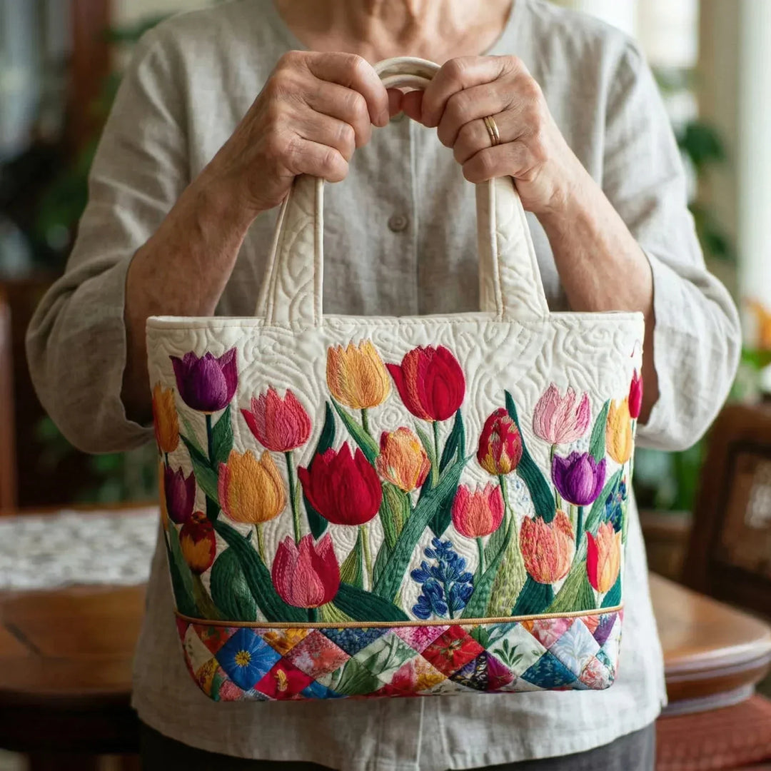 Prošívaná bunda – Tulipánová zahrada