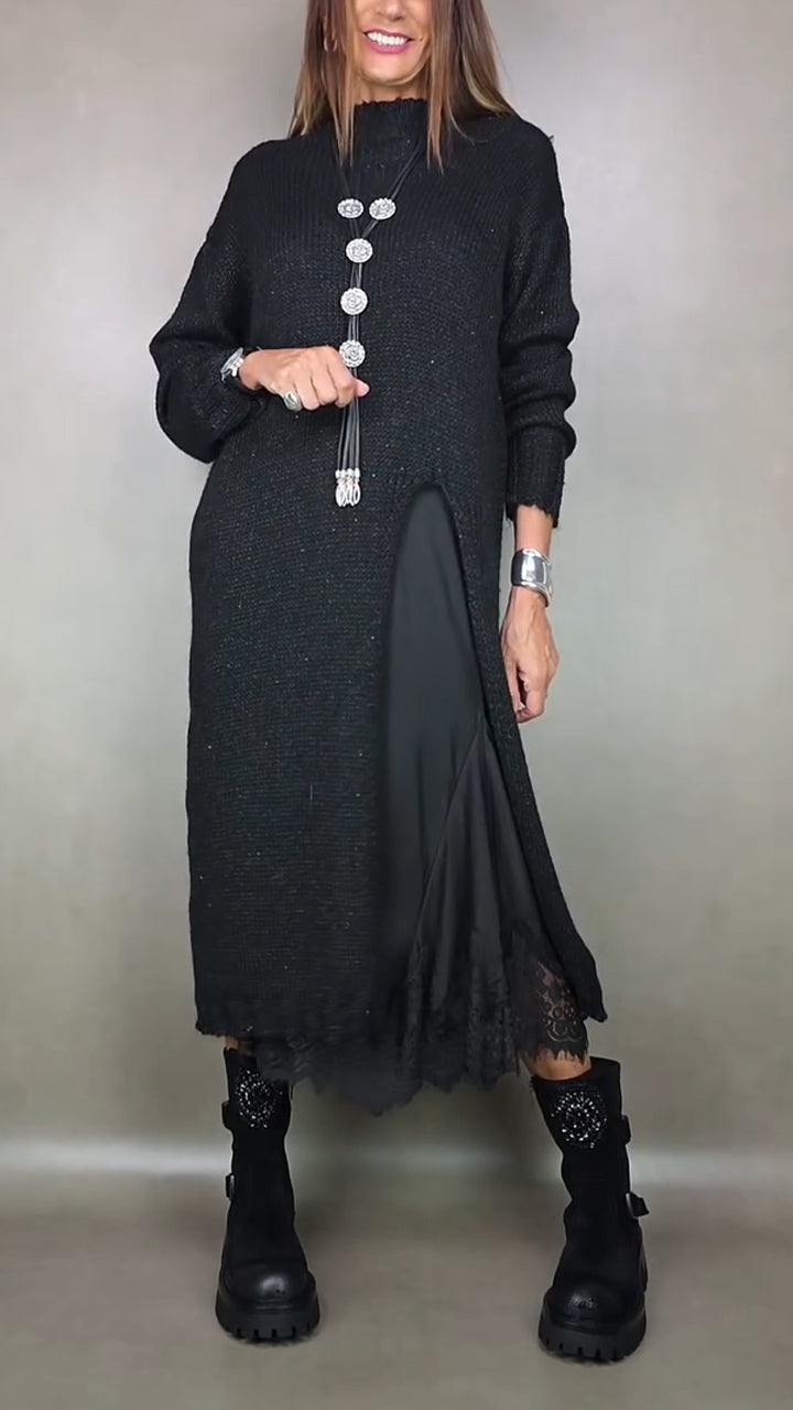 Laluna® | Kompletní stylový outfit (Dlouhý svetr + šaty)